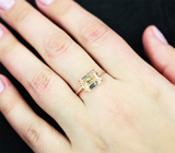 Золотое кольцо с ярким морганитом 2,04 карата Золото