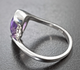 Элегантное серебряное кольцо с аметистом Серебро 925
