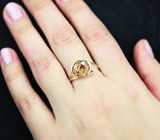 Золотое кольцо с ярким полихромным турмалином 3,65 карата Золото