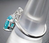 Романтичное серебряное кольцо с топазами