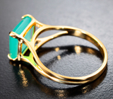 Золотое кольцо с «неоновым» хризопразом 2,5 карата Золото