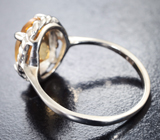Чудесное серебряное кольцо с цитрином Серебро 925