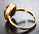 Золотое кольцо с ярким контрастным мексиканским агатом 6,22 карата Золото