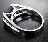 Кольцо с полихромным сапфиром 2,43 карата и бриллиантами