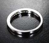Элегантное серебряное кольцо с сапфирами