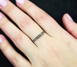 Элегантное серебряное кольцо с сапфирами