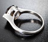Стильное серебряное кольцо с дымчатым кварцем