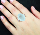 Серебряное кольцо с аквамарином 13,71 карата