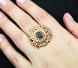 Эксклюзив! Невероятной красоты золотое кольцо с роскошными уральскими александритами 2,37 карата и бриллиантами