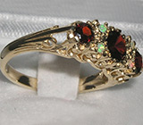 Кольцо с опалами и гранатами от D&J Magic Jewelry Золото