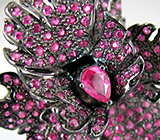 Кольцо с розовыми сапфирами Серебро 925