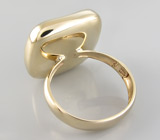 Стильное кольцо с превосходной бирюзой Золото