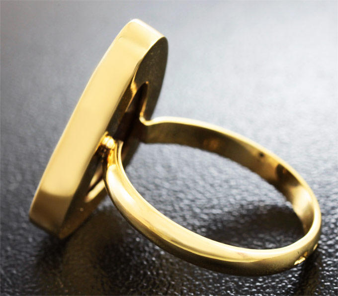 Золотое кольцо с австралийским дублет опалом 6,96 карат Золото