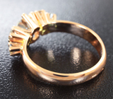 Кольцо с муассанитами Золото
