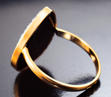 Золотое кольцо с агатовой камеей на долерите 7,26 карата Золото