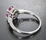 Чудесное серебряное кольцо с корундом Серебро 925