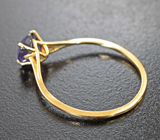 Золотое кольцо с редким сапфиром со сменой цвета 1,17 карата Золото